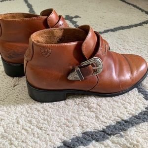 Arita saddle leather boots size 6.5b